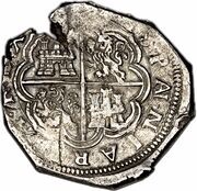 8 Reales - Felipe IV, Colombia, 1621-1643 reverse image