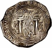 8 Reales - Carlos II, Colombia, 1666-1703 reverse image