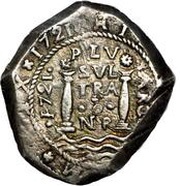 8 Reales - Felipe V, Colombia, 1721-1722 reverse image