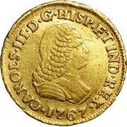 1 Escudo - Carlos III portrait of Fernando VI obverse image
