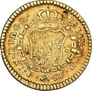 1 Escudo - Carlos III reverse image