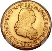 2 Escudos - Fernando VI obverse image