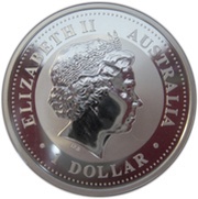 1 Dollar - Elizabeth II 4th Portrait - Australian Kookaburra obverse image