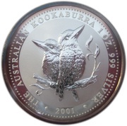 1 Dollar - Elizabeth II 4th Portrait - Australian Kookaburra, Australia, 2000-2001 reverse image