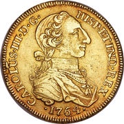 8 Escudos - Carlos III obverse image
