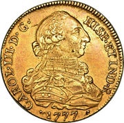 8 Escudos - Carlos III obverse image