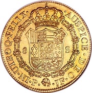 8 Escudos - Carlos IV, Colombia, 1791-1808 reverse image