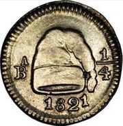 ¼ Real "Cuartillo" United Provinces of Nueva Granada reverse image