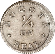 ¼ Real "Cuartillo" reverse image