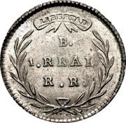1 Real Republic of Colombia reverse image
