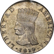 8 Reales United Provinces of Nueva Granada, Colombia, 1819-1820 reverse image