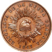 ½ Décimo de Real obverse image
