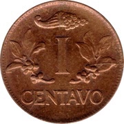 1 Centavo Independence reverse image