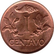 1 Centavo, Colombia, 1967-1978 reverse image