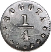¼ Décimo "Cuartillo" reverse image