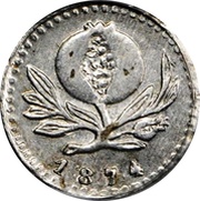 ¼ Decimo "Cuartillo", United States of Colombia obverse image