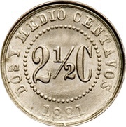 2½ Centavos reverse image