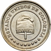 2½ Centavos United States of Colombia obverse image