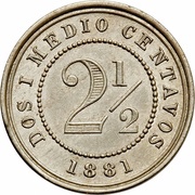 2½ Centavos United States of Colombia reverse image
