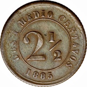 2½ Centavos reverse image