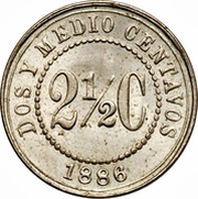 2½ Centavos United States of Colombia reverse image