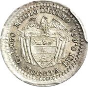 ½ Decimo, Colombia, 1868-1878 reverse image