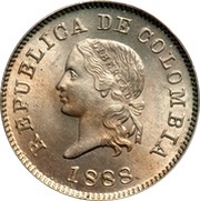 5 Centavos Denomination within wreath obverse image