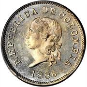5 Centavos Denomination flanked by sprays obverse image