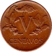 5 Centavos Independence reverse image