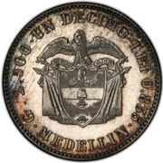 1 Decimo Essai, Colombia, 1873 reverse image