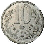 10 Centavos Pattern reverse image