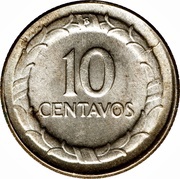 10 Centavos, Colombia, 1945-1952 reverse image
