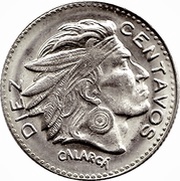 10 Centavos, Colombia, 1952-1966 reverse image