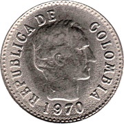 10 Centavos divided legend obverse image