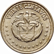 20 Centavos Independence reverse image