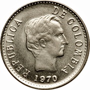 20 Centavos legend divided before "DE" obverse image