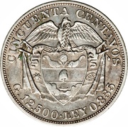 50 Centavos, Colombia, 1902 reverse image