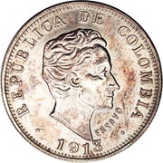 50 Centavos Piedfort obverse image
