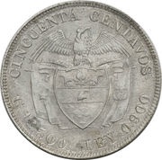 50 Centavos Pattern reverse image