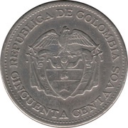 50 Centavos Independence reverse image