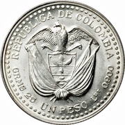 1 Peso Casa de la Moneda Popayán obverse image