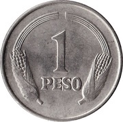 1 Peso reverse image