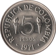 5 Pesos Pan-American Games obverse image