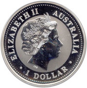 1 Dollar - Elizabeth II 4th Portrait - Australian Kookaburra obverse image