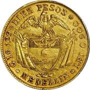 10 Pesos reverse image