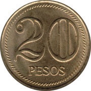 20 Pesos reverse image