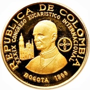 100 Pesos International Eucharistic Congress obverse image