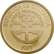 100 Pesos 6th Pan American Games obverse image