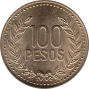100 Pesos reverse image
