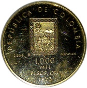 1000 Pesos Guillermo Valencia obverse image